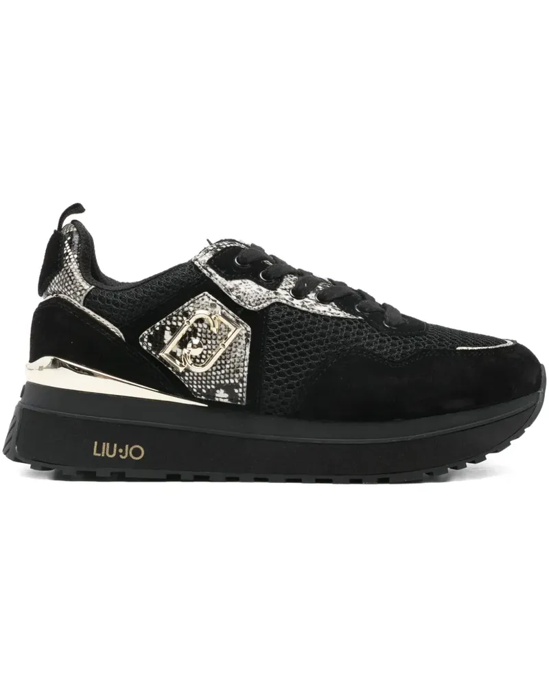 Liu Jo Sneakers mit Einsätzen - Schwarz Schwarz