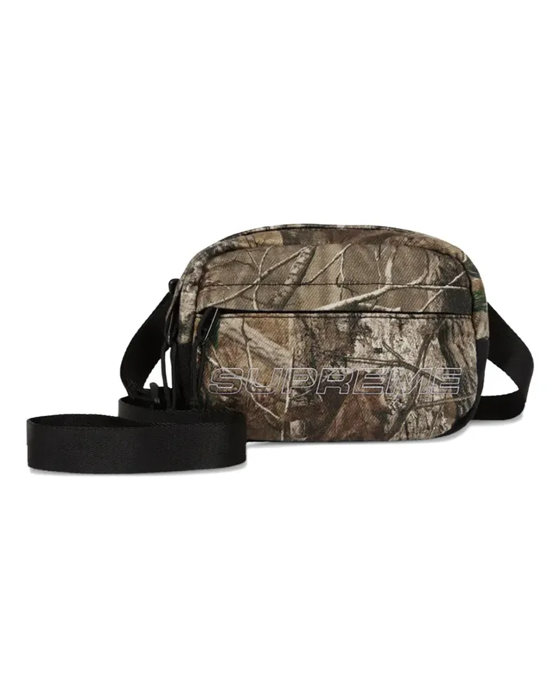Supreme Being Mini "Camo" Kuriertasche aus Denim - Braun Braun
