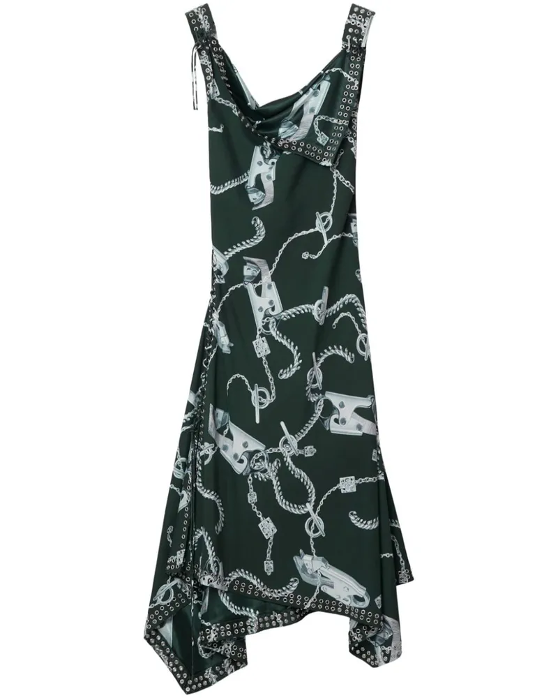 Burberry Kleid mit Knight Hardware-Print - Silber Silber
