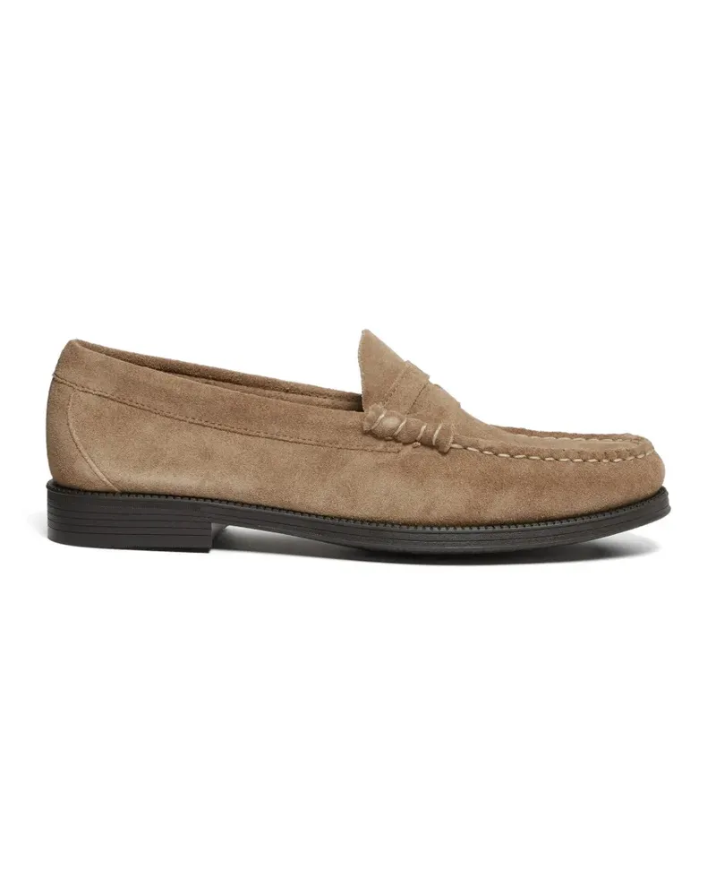 G.H. Bass & Co. penny suede loafers - Nude Nude