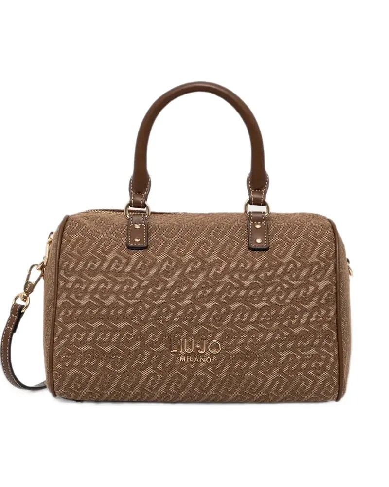 Liu Jo monogram-pattern tote bag - Braun Braun
