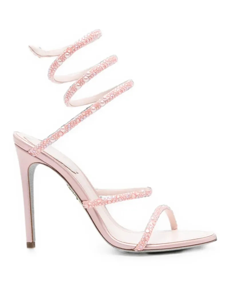 René Caovilla Cleo crystal-embellished sandals - Rosa Rosa