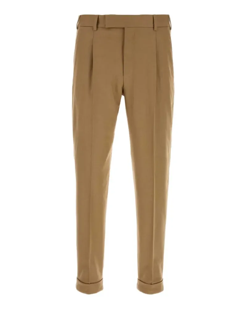 PT TORINO pleated turn-up trousers - Nude Nude
