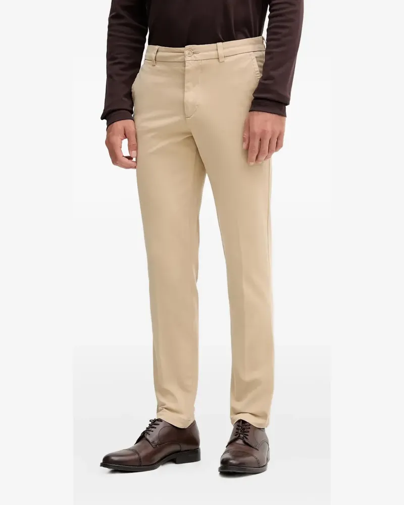 HUGO BOSS Chino mit Logo-Patch - Nude Nude