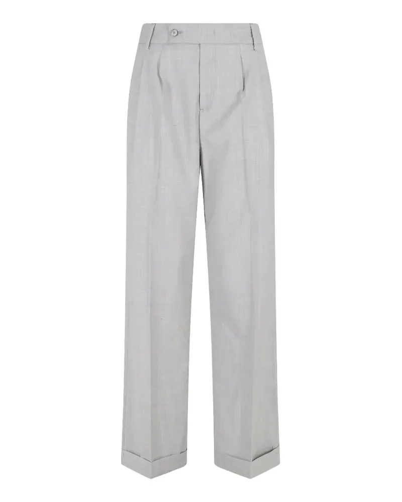 Briglia 1949 pleated turned-up trousers - Grau Grau