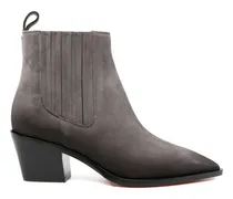 Chelsea-Boots mit spitzer Kappe 60mm - Grau