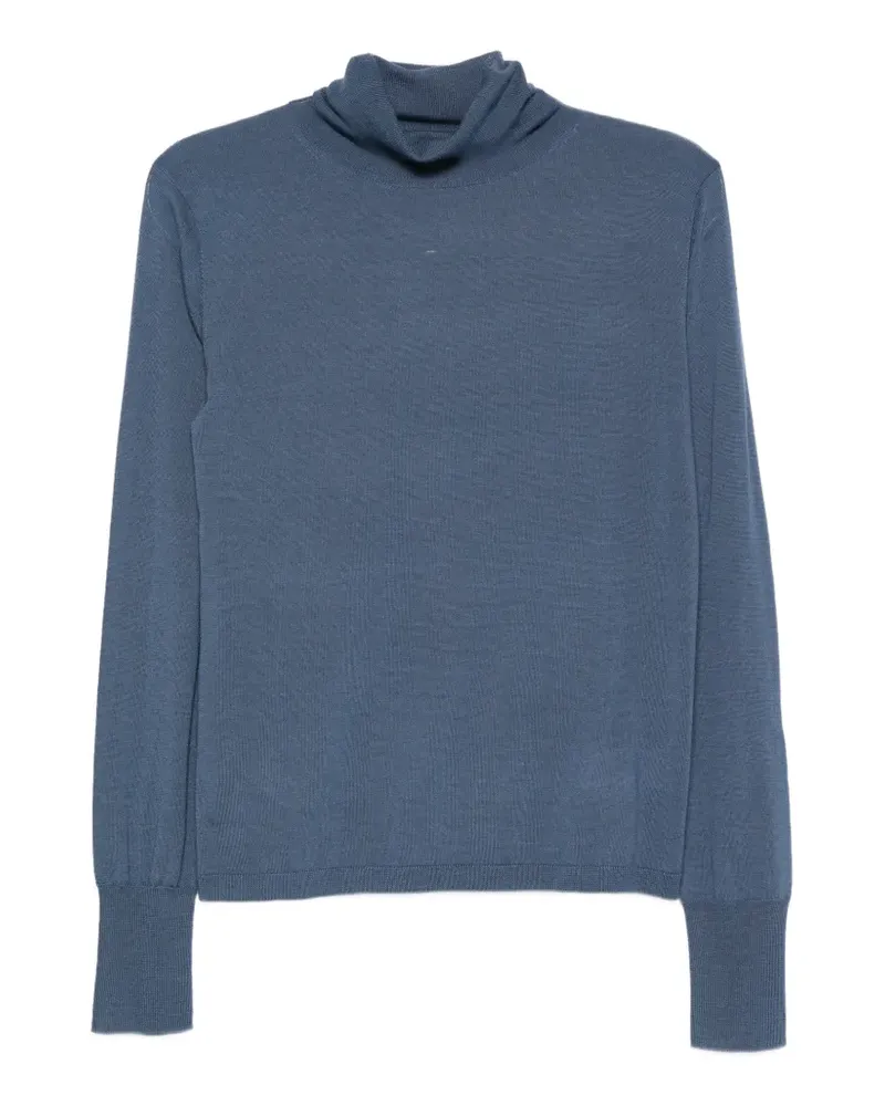 ASPESI Klassischer Rollkragenpullover - Blau Blau