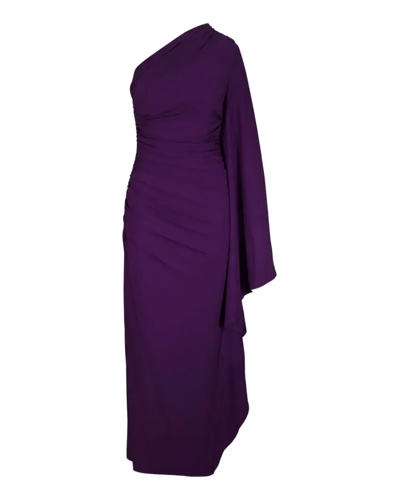 Michael Kors Drapiertes One-Shoulder-Abendkleid - Violett Violett