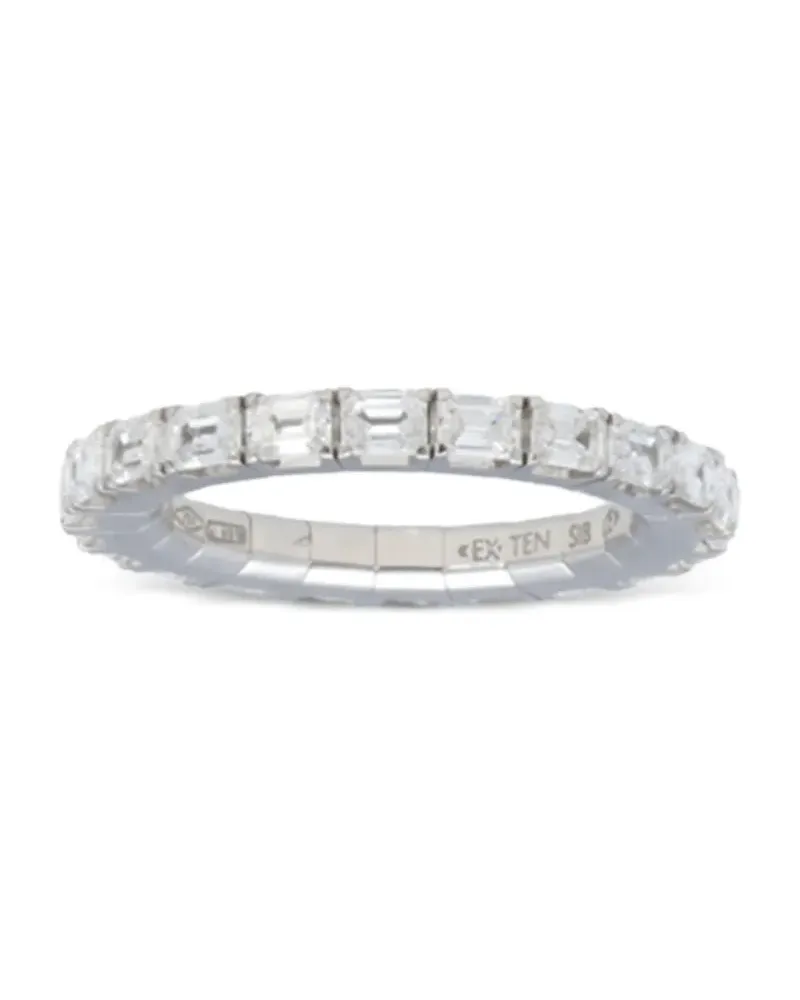 Roberto Demeglio 18kt Extensible Weißgoldring mit Diamanten - Silber Silber