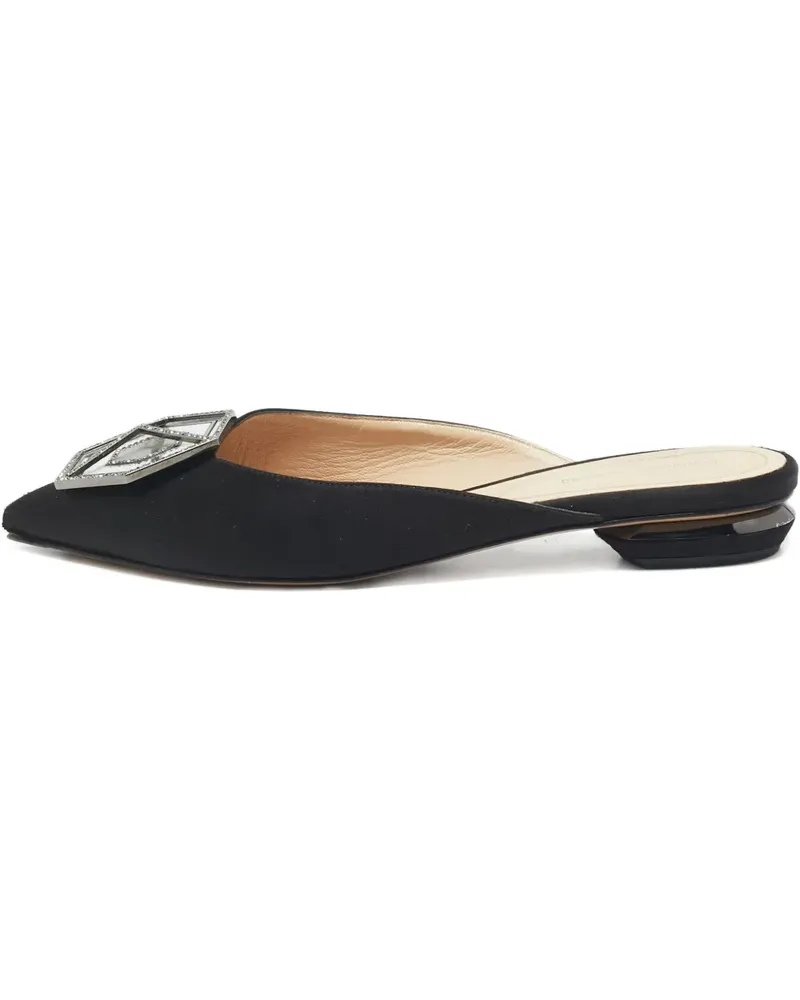 Nicholas Kirkwood Pre-owned Eden Mules mit geometrischer Verzierung - Schwarz Schwarz
