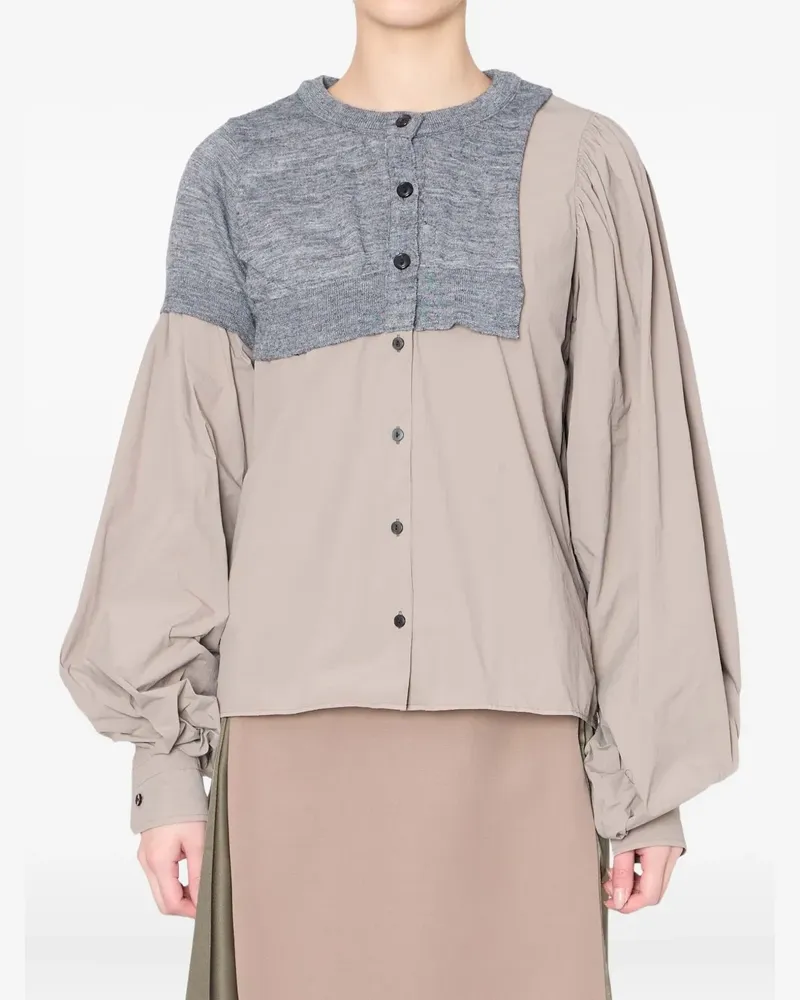kolor Gerafftes Top - Nude Nude