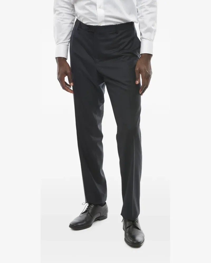 Corneliani Academy virgin-wool trousers - Blau Blau