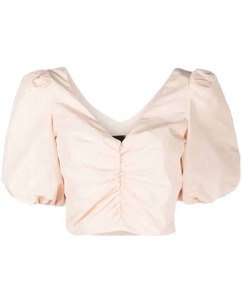 Pinko Bluse mit Puffärmeln - Rosa Rosa