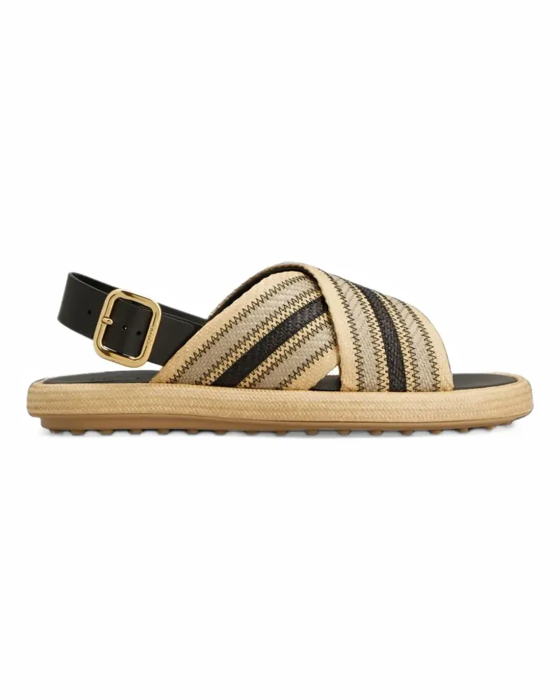 TOD'S Sandalen mit überkreuzten Riemen - Nude Nude