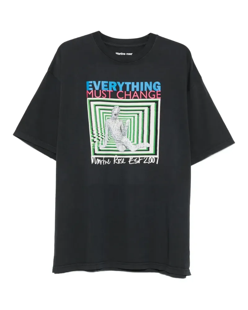Martine Rose graphic-print T-shirt - Schwarz Schwarz