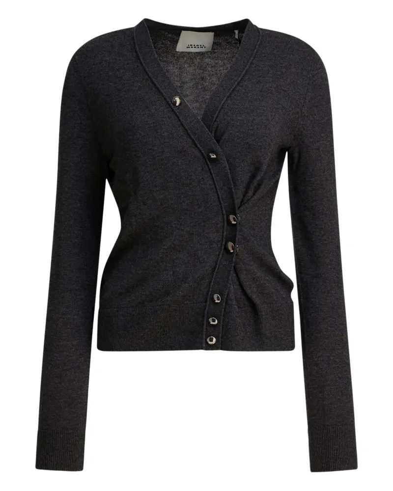 Isabel Marant Carline Cardigan mit V-Ausschnitt - Grau Grau
