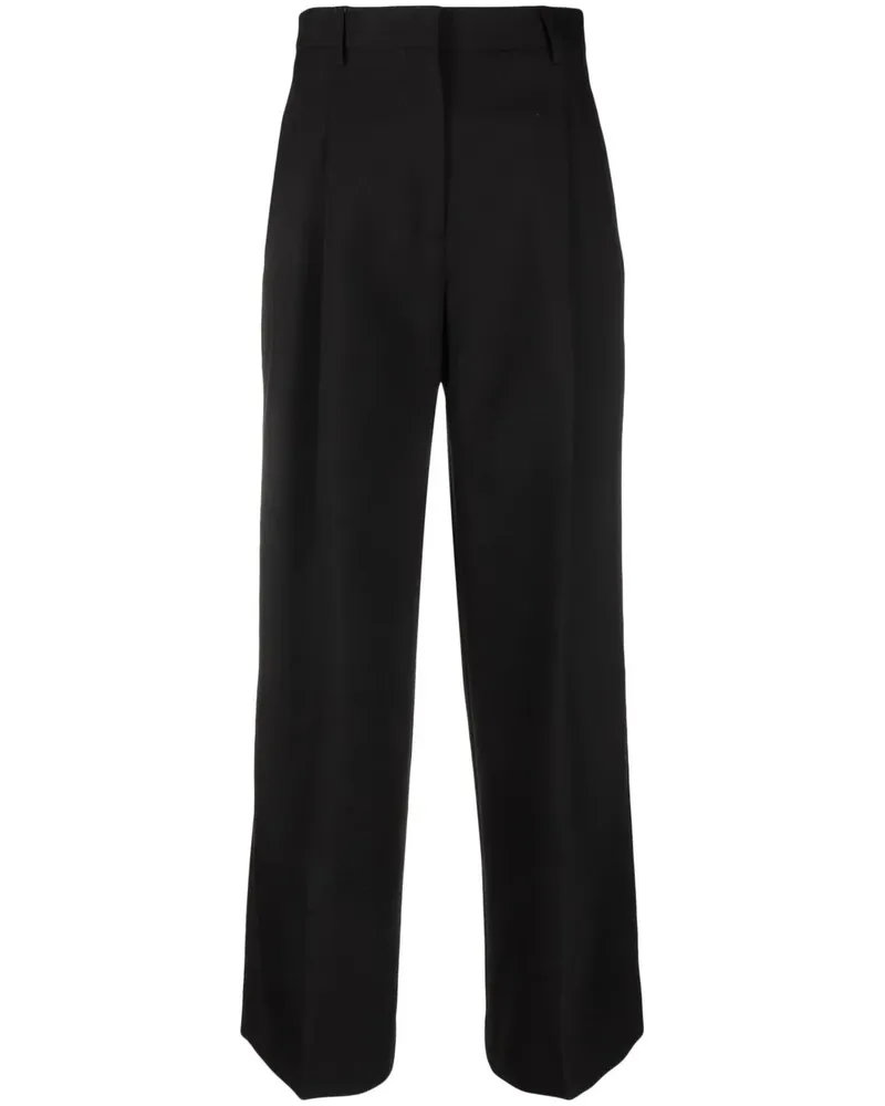 Burberry High-Waist-Hose mit weitem Bein - Schwarz Schwarz