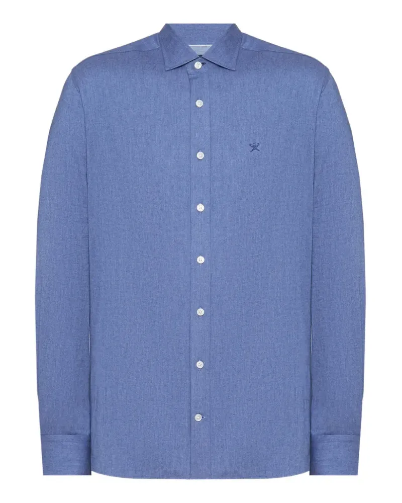 Hackett flannel-tape shirt - Blau Blau
