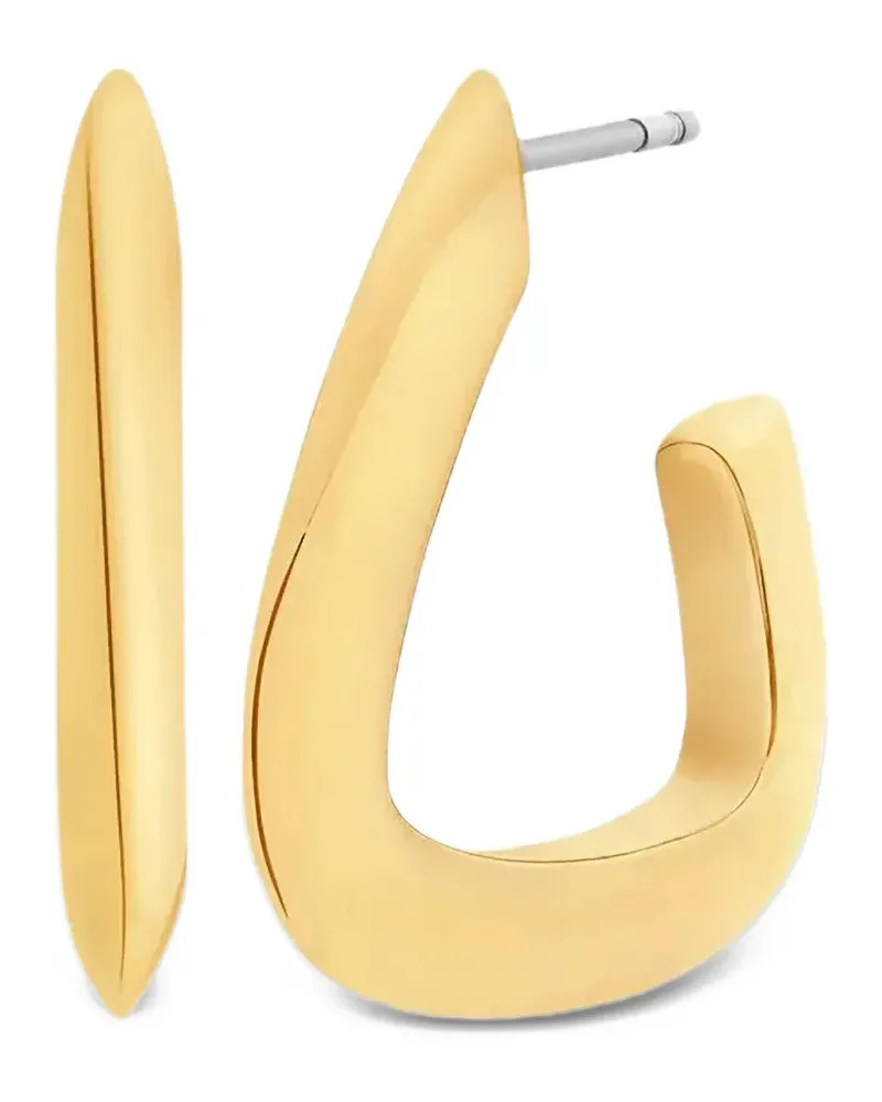 Michael Kors square hoop earrings - Gold Gold