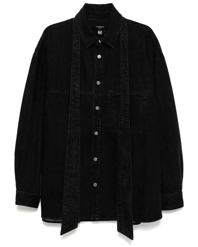 SONGZIO DC Gotham City Hemd - Schwarz Schwarz