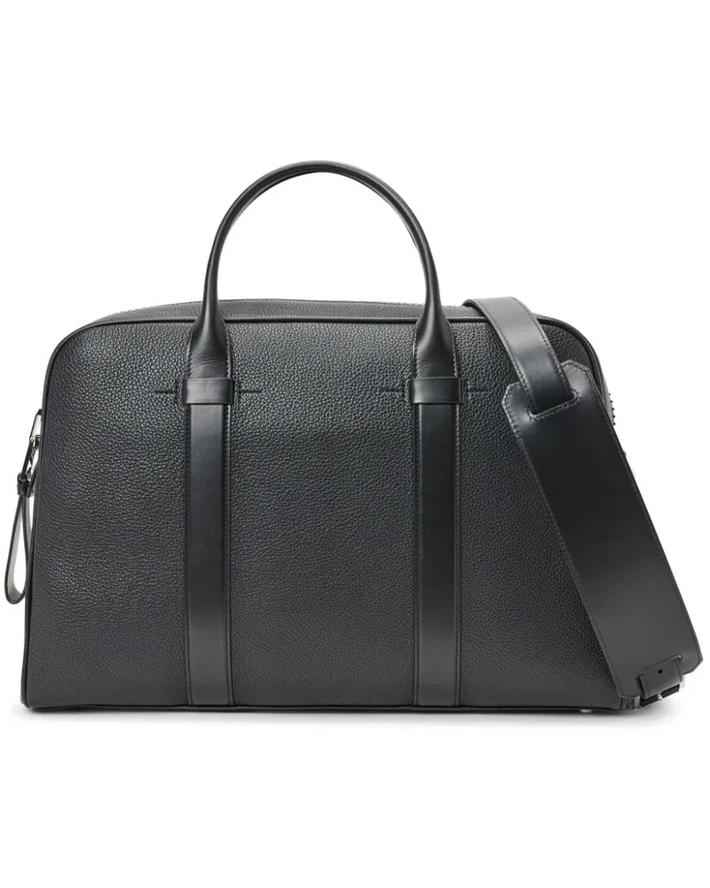 Tom Ford Aktentasche aus strukturiertem Leder - Schwarz Schwarz
