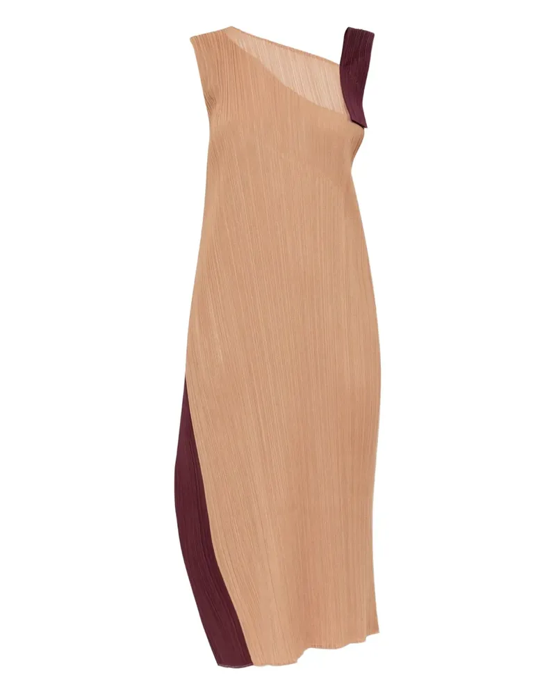 Issey Miyake Asymmetrisches Kleid mit Falten - Orange Orange