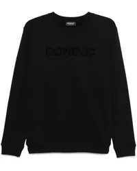 Dondup logo-flocked sweatshirt Schwarz