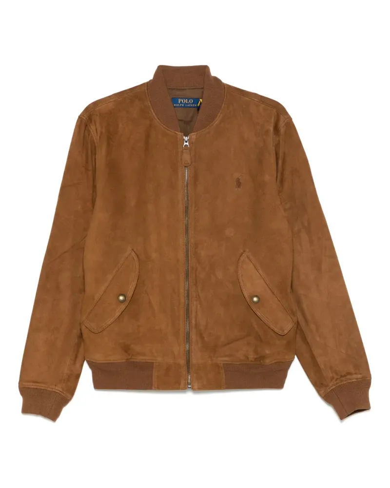 Ralph Lauren Jacke mit Polo Pony-Stickerei - Braun Braun