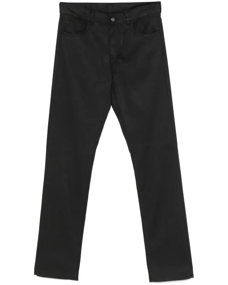 Canali Hose mit Logo-Patch - Grau Grau