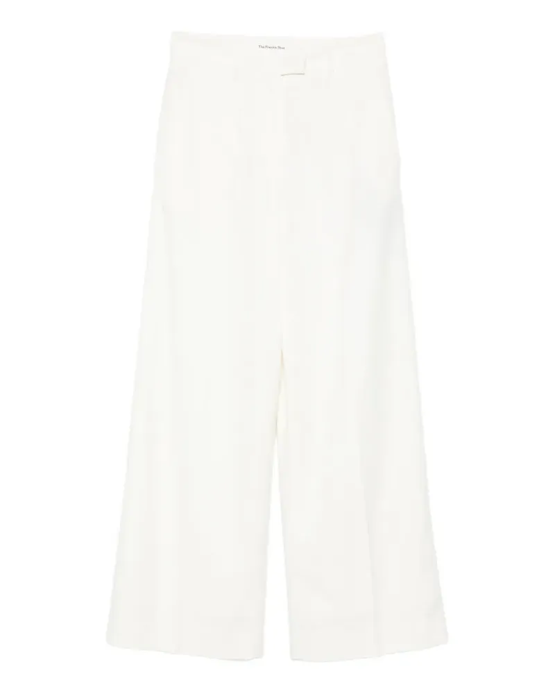 FRANKIE Shop Brickell white trousers - Weiß Weiß