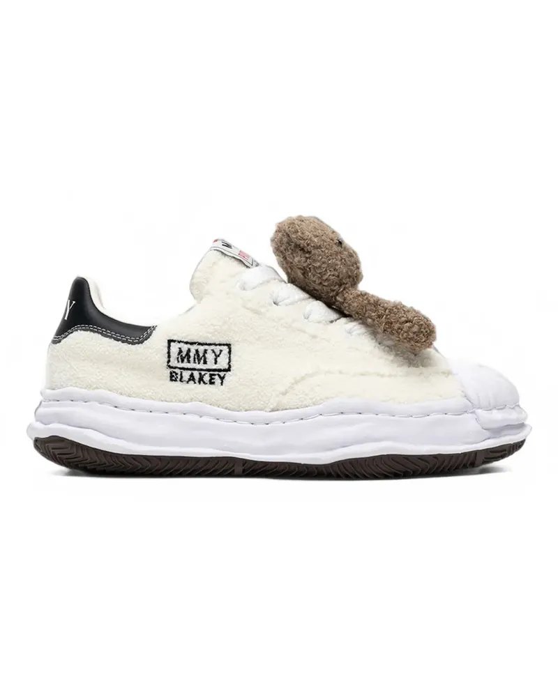 MIHARAYASUHIRO x Pink House "Blakey" OG Sole Sneakers mit Chenille-Stickerei - Weiß Weiß