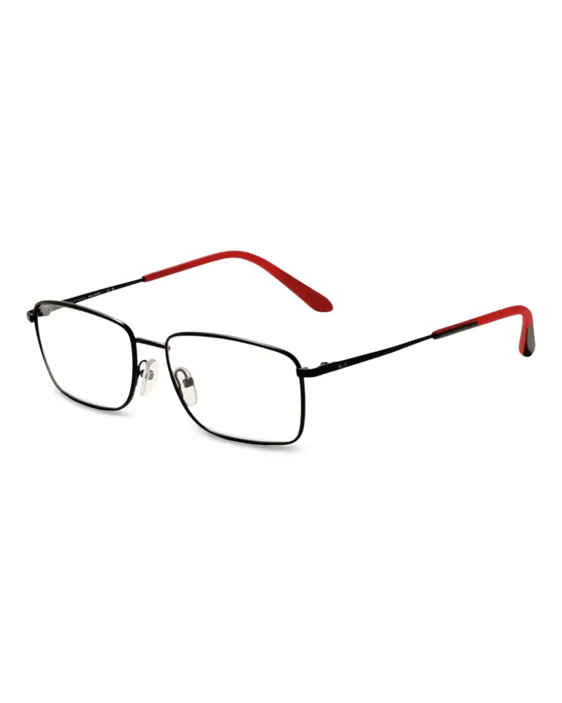 Armani Exchange Brille mit eckigem Gestell - Schwarz Schwarz