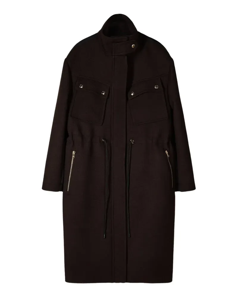 Patrizia Pepe Fly panelled coat - Braun Braun