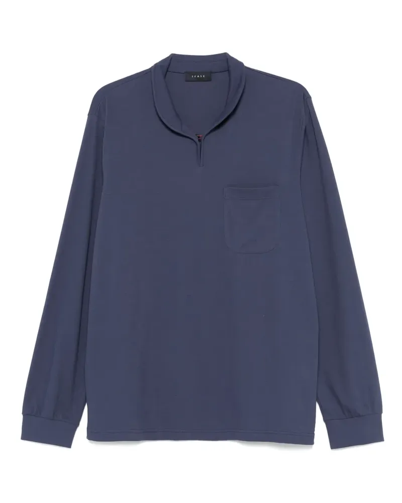 SEASE Klassisches Poloshirt - Blau Blau