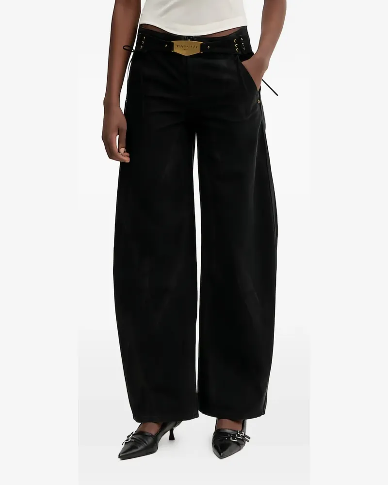 Miss Sixty cotton wide-leg jeans - Schwarz Schwarz