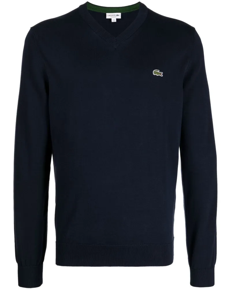 Lacoste Sweatshirt mit Logo-Patch - Blau Blau