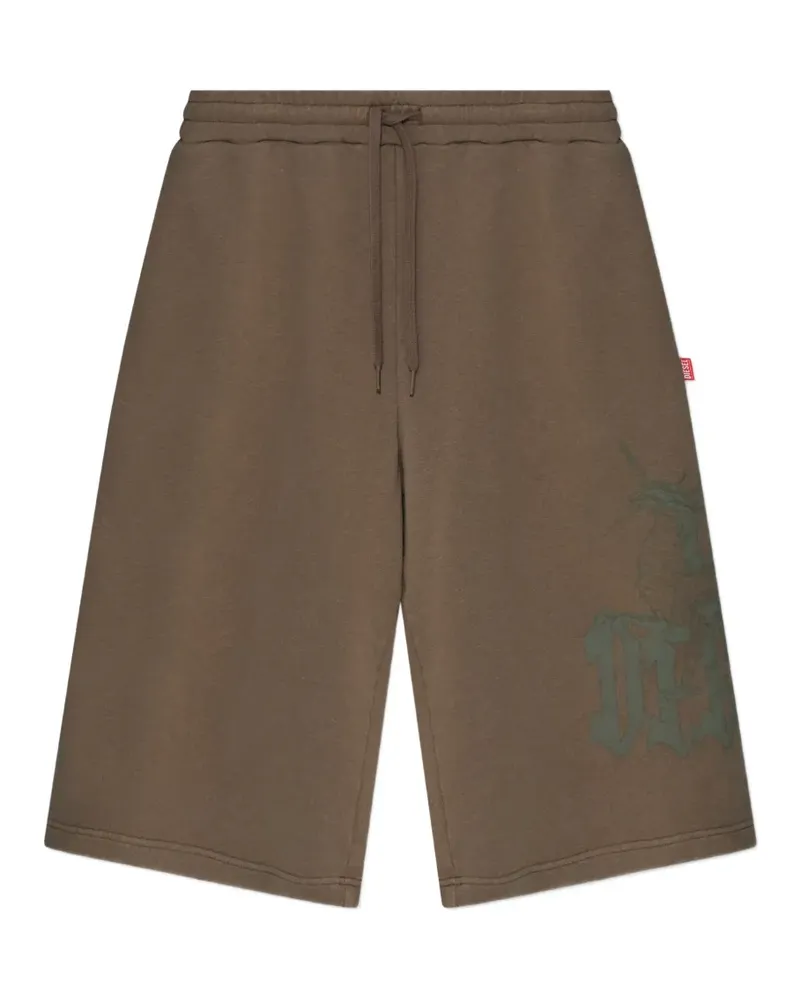 Diesel P-From print-detail drawstring shorts - Braun Braun