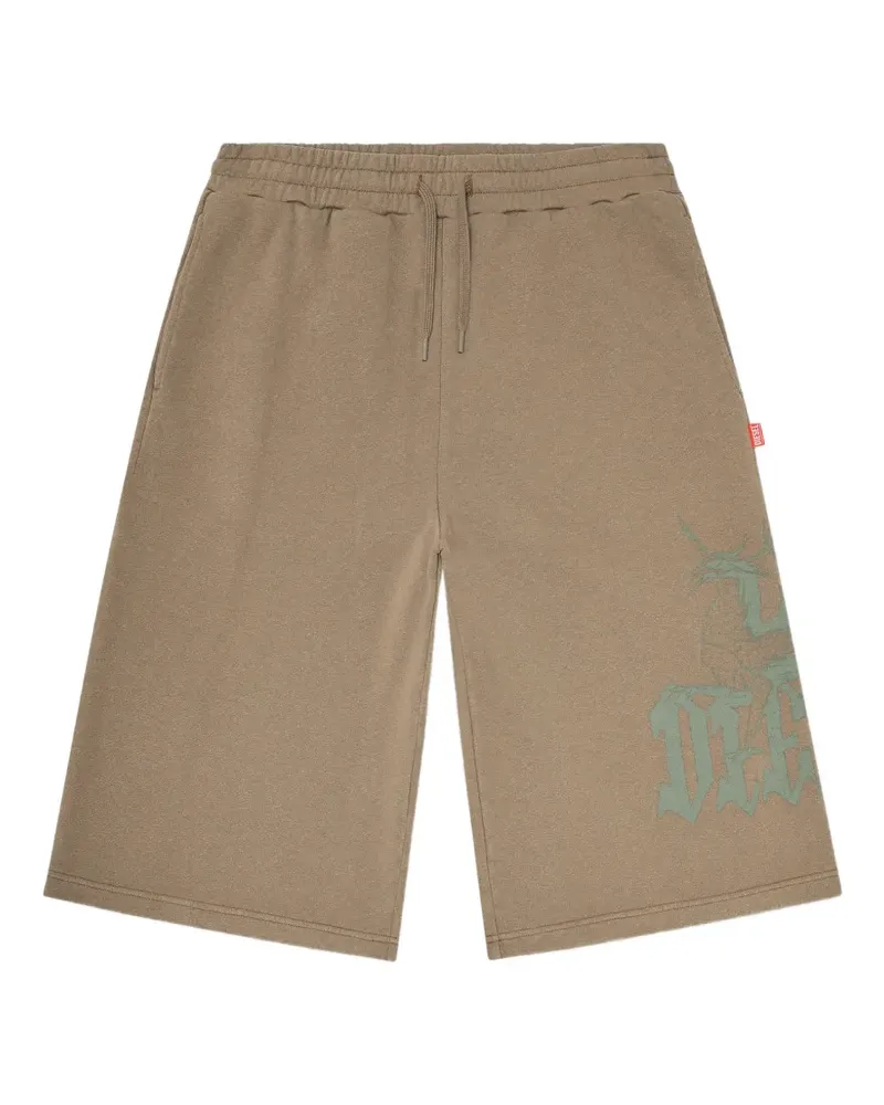 Diesel P-From Shorts mit Print - Braun Braun