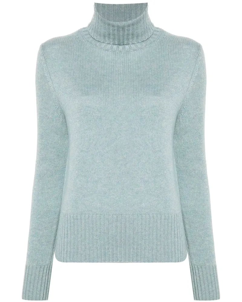 ALLUDE Pullover mit Rollkragen - Blau Blau