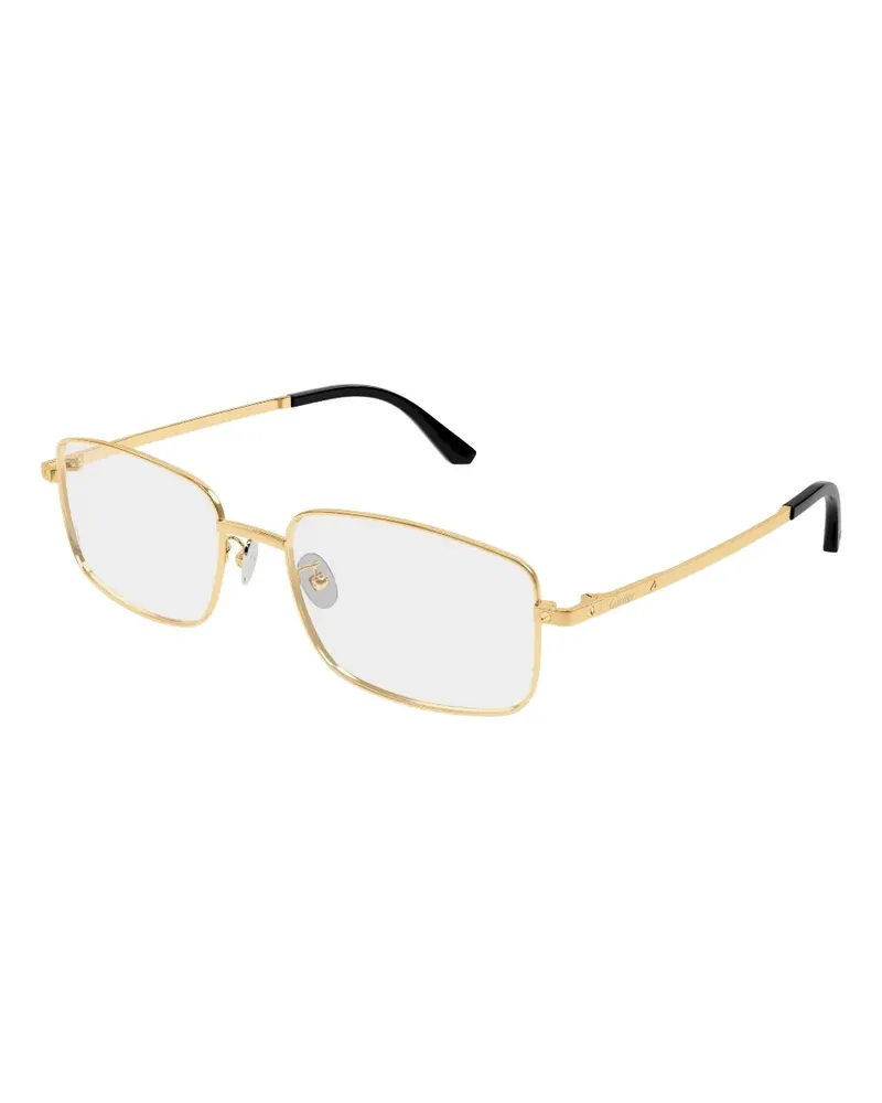 Cartier Brille mit eckigem Gestell - Gold Gold