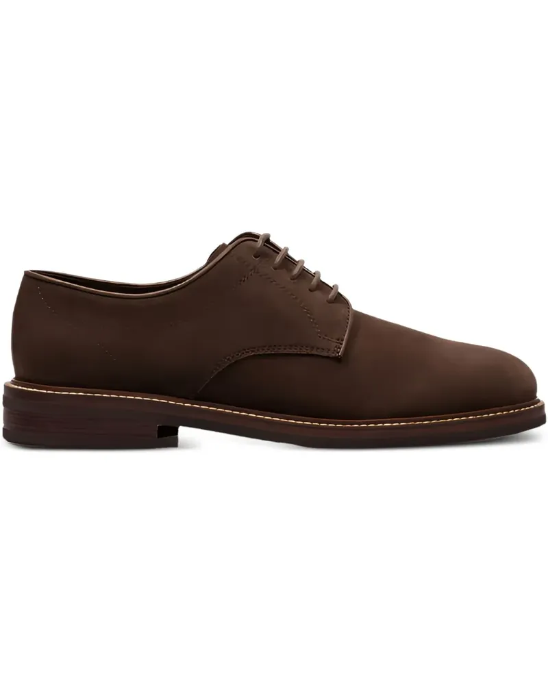 Brunello Cucinelli Schnürschuhe aus Wildleder - C8832 BROWN C8832