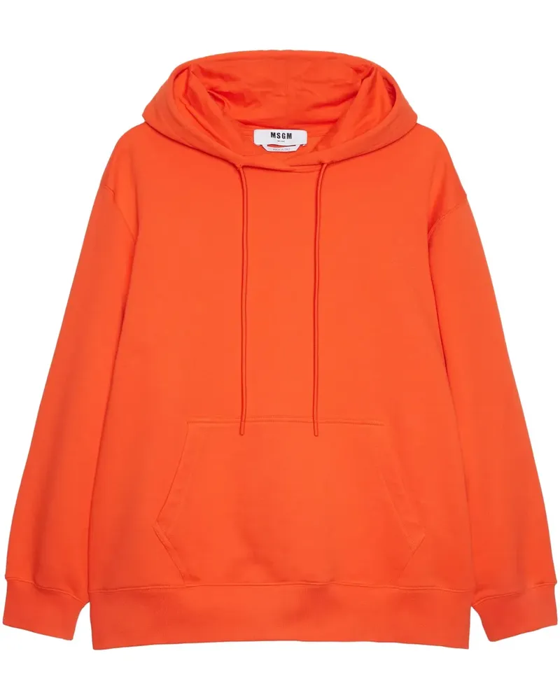 MSGM Hoodie mit Logo-Print - Orange Orange