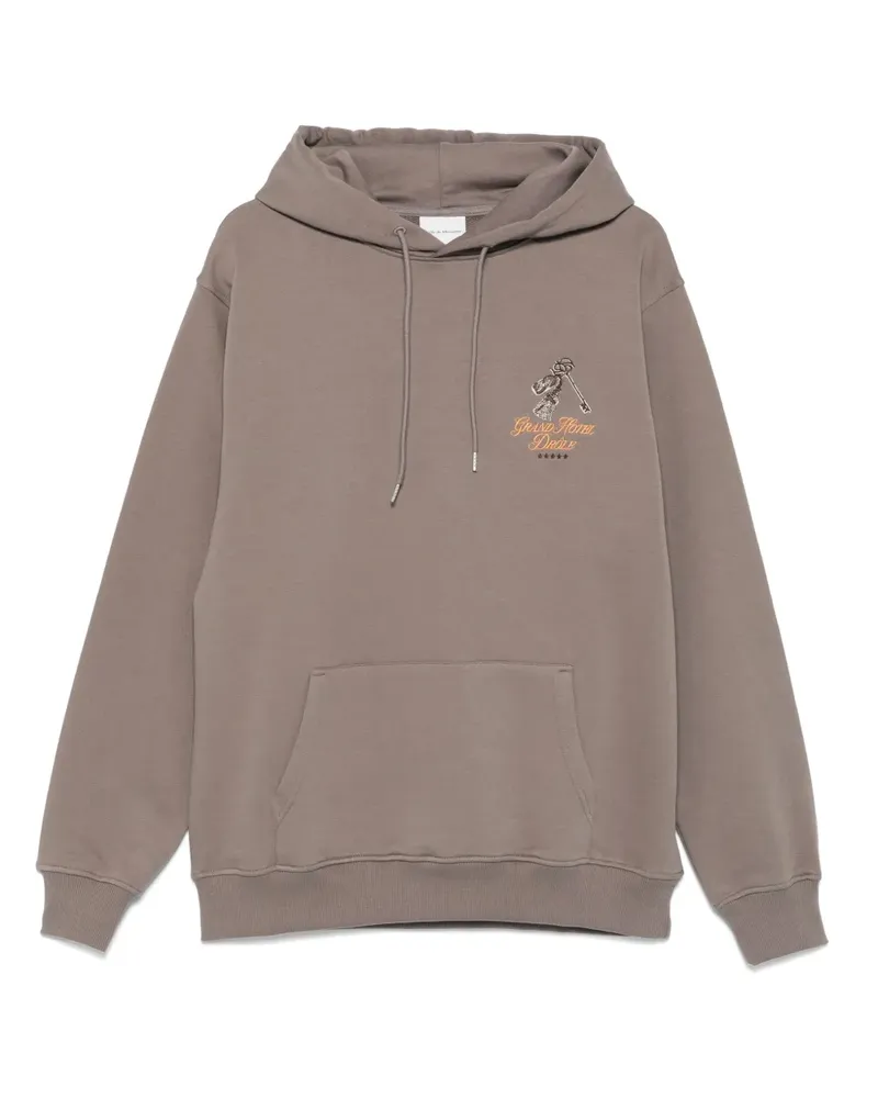 Drôle de Monsieur Hoodie mit Logo-Stickerei - Grau Grau