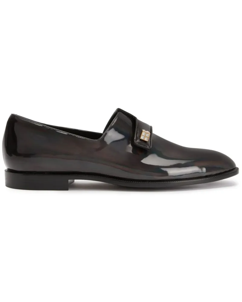 Giuseppe Zanotti Marty Loafer aus Lackleder - Grau Grau