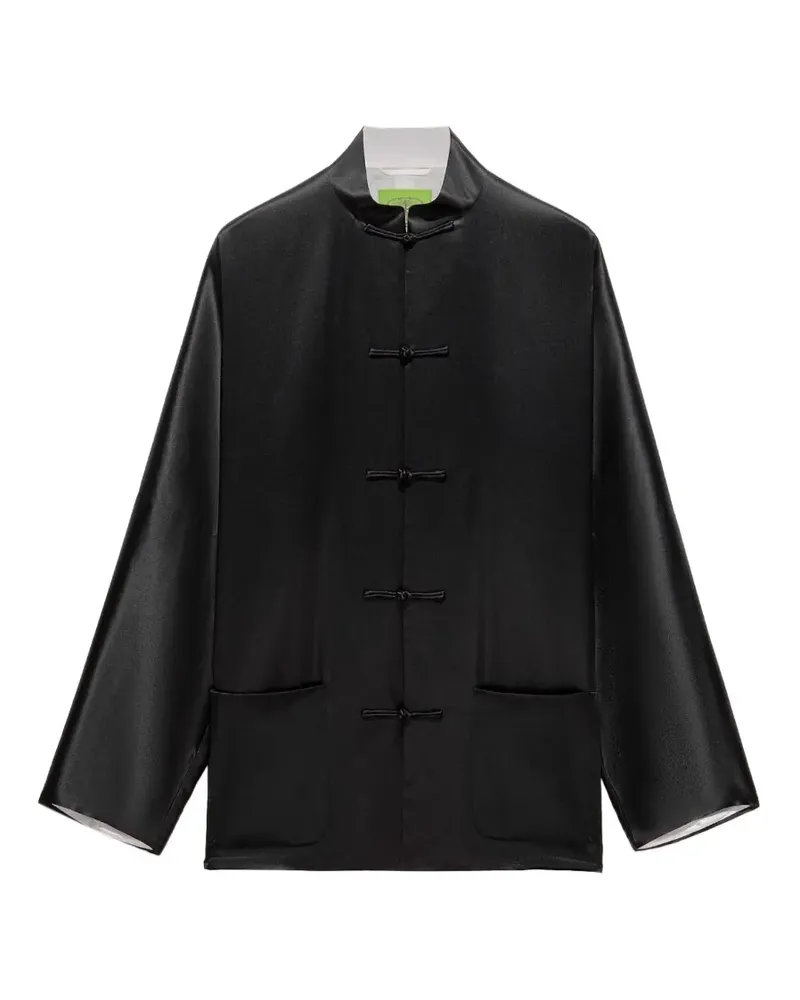Shanghai Tang Tang Jacke mit Knotendetail - Schwarz Schwarz