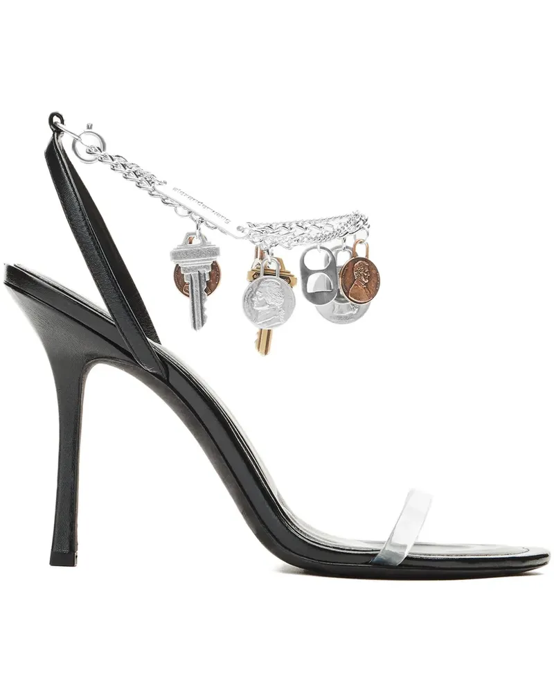 Alexander Wang Ariana Sandalen mit Kettendetail 105mm - Schwarz Schwarz
