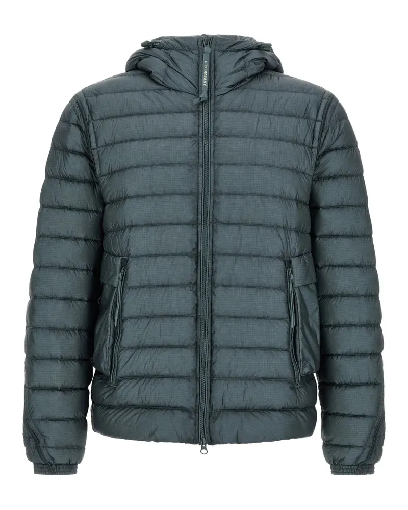 C.P. Company Goggle quilted down jacket - Blau Blau