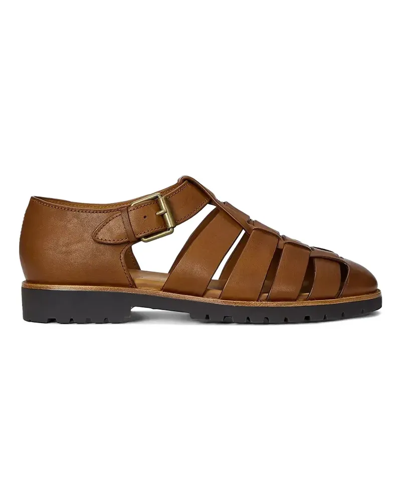 Ralph Lauren leather-caged sandals - Braun Braun