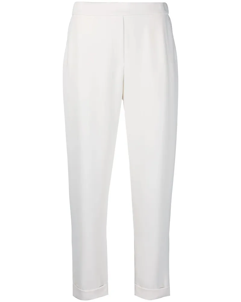 P.A.R.O.S.H. Pany Cropped-Hose - Weiß Weiß