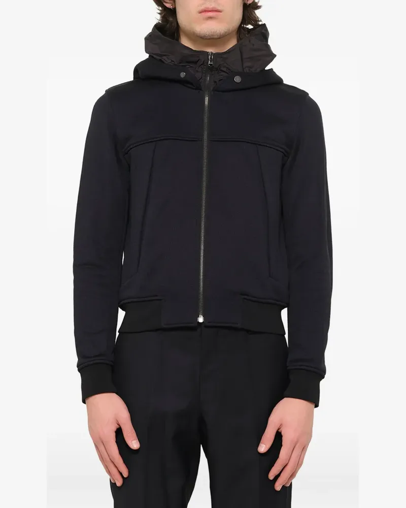 Wooyoungmi hooded zip-up jacket - Schwarz Schwarz